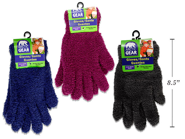 Adult Solid Color Cozy Gloves