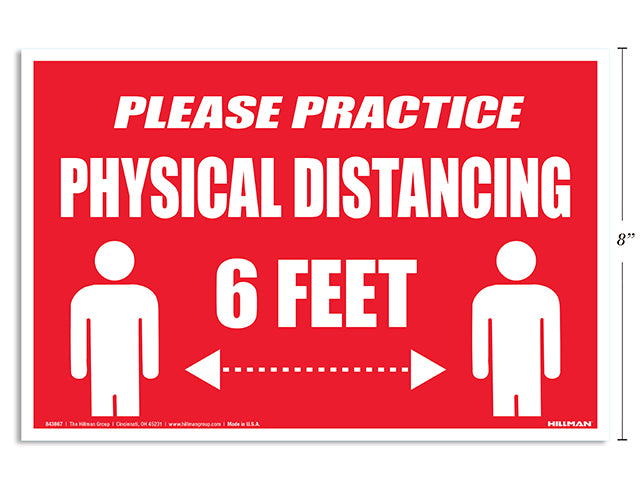 Physical Distancing Signage