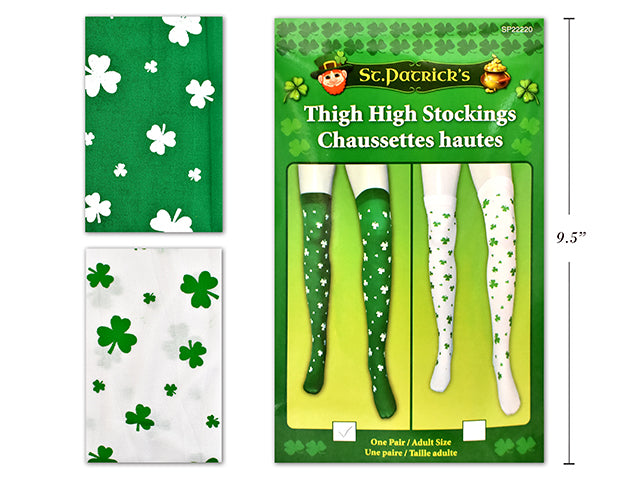 St Patricks Day Thigh High Stockings