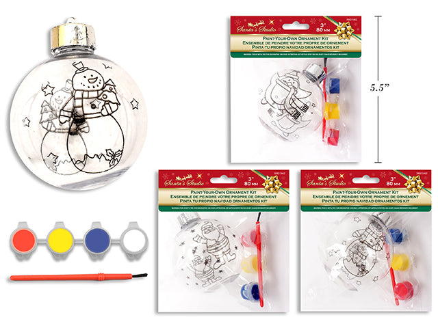 Christmas Paint Your Own Diy Ornament