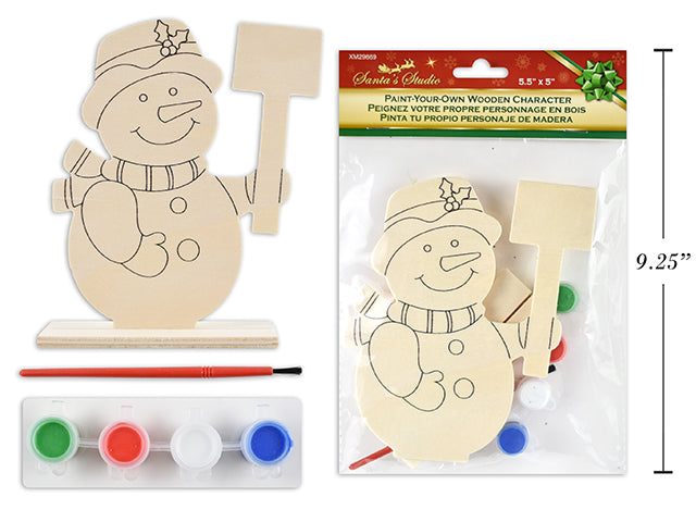 Christmas Paint Your Own Wooden Character