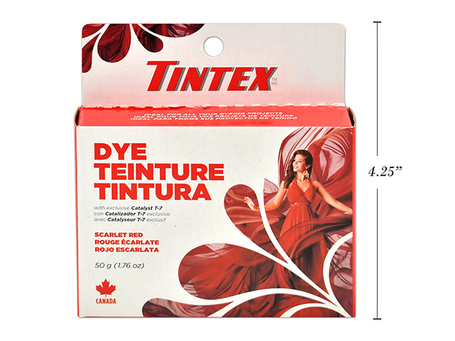 Carton of 24 Tintex Brand Dye Scarlet Red