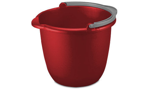 Carton of 12 Spout Pail Red