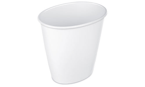 Carton of 12 Oval Vanity Wastebasket Large