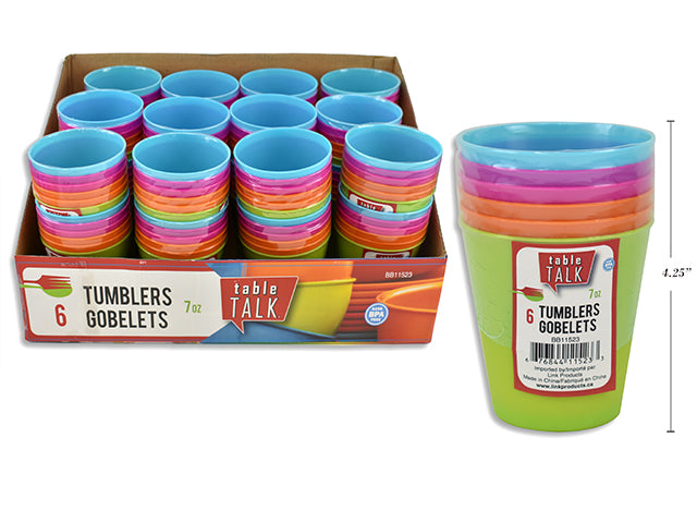 Carton of 36 Neon Tumblers Small