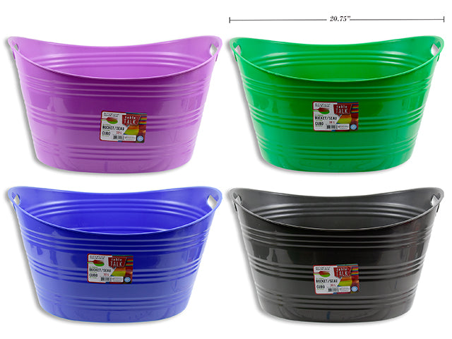 Carton of 12 Plastic Ice And All Purpose Bucket With Handle