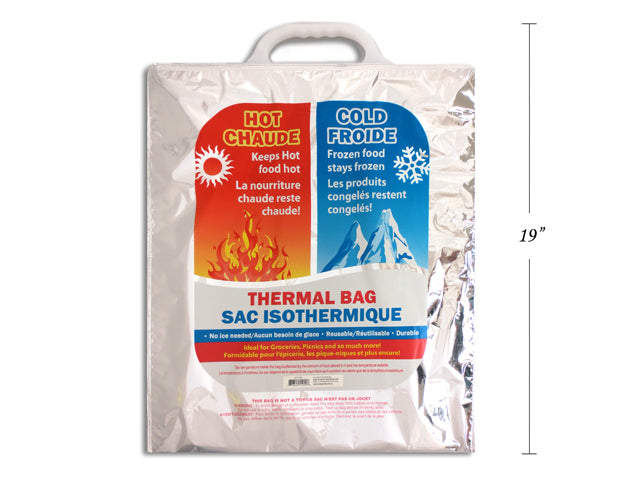 Carton of 25 Large Insulated Thermal Bag