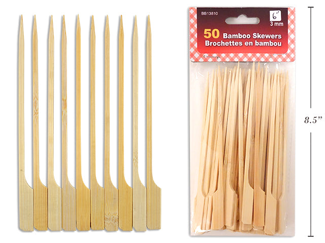 Carton of 24 Bamboo Bbq Grilling Skewers