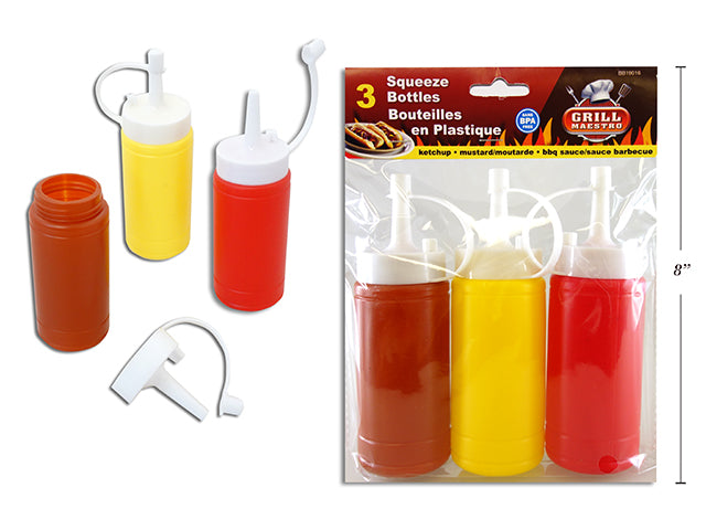 Carton of 24 Condiment Dispenser Bottles