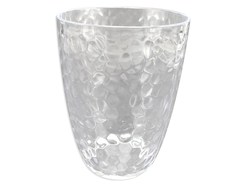 Carton of 24 Clear Hammered Finished Tumbler Small