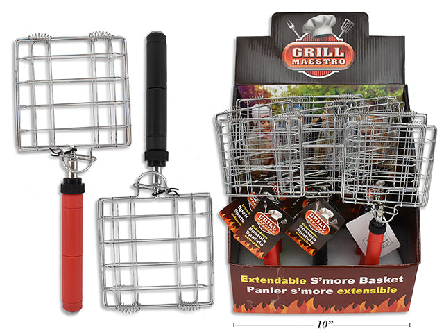 Carton of 24 Extendable Camp Fire Smore Maker With Rotating Handle