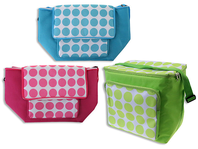 Carton of 12 Insulated Polka Dots Cooler Bag