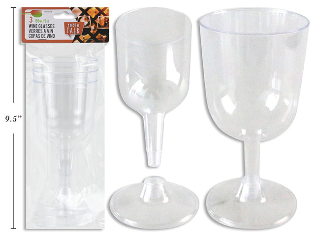 Carton of 24 Wine Glasses Small 3 Pack