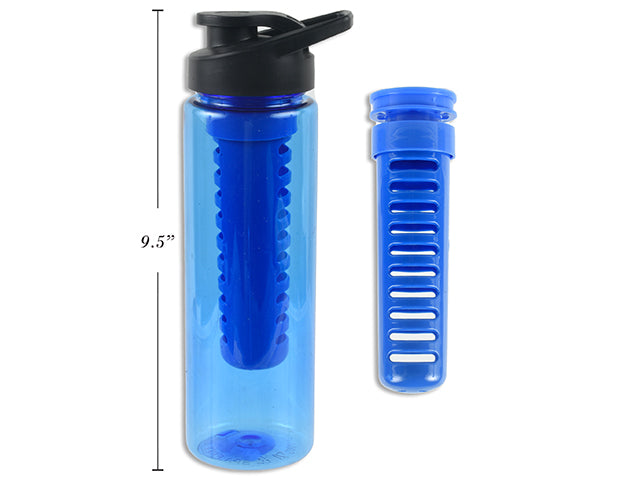 Carton of 24 Flip Top Water Bottle With Infuser