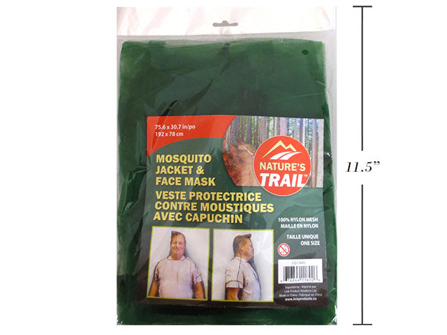 Carton of 24 Mosquito Jacket And Face Mask