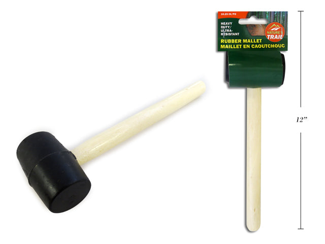 Carton of 12 Heavy Duty Rubber Utility Mallet