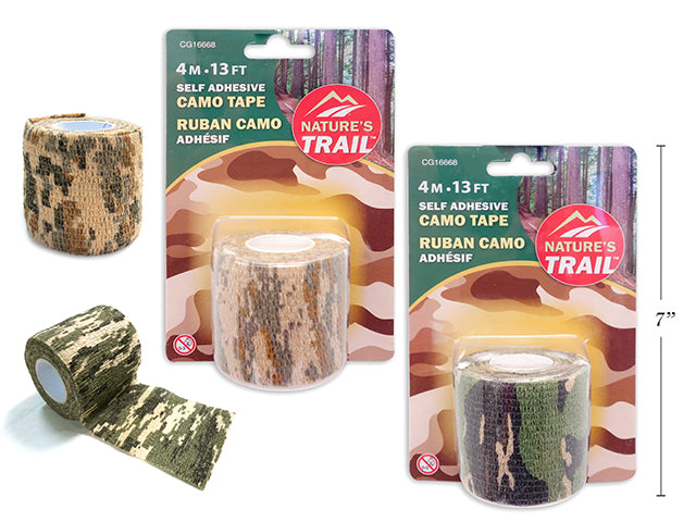 Carton of 12 Self Adhesive Stretchy Camo Tape