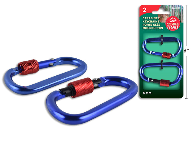 Carton of 24 Screw Gate Locking Carabiner