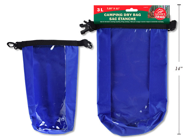 Carton of 24 Camping Dry Bag With Pvc Window