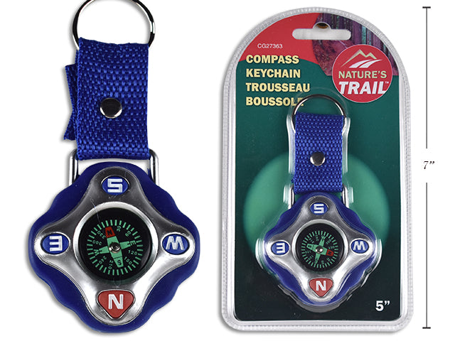 Carton of 24 Compass Key Chain