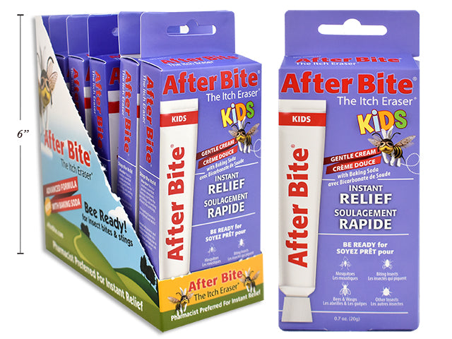 Carton of 12 After Bite Kids Itch Eraser Instant Relief Cream