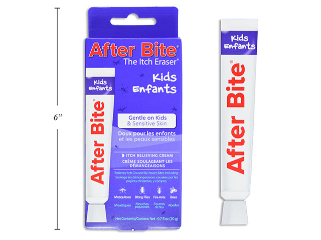 Carton of 12 After Bite Kids Itch Eraser Instant Relief Cream