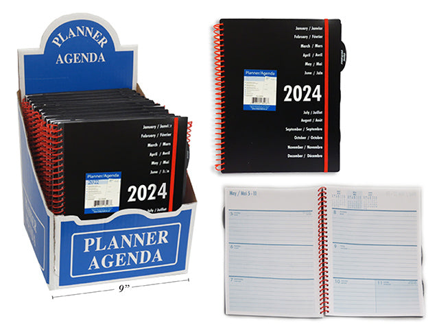 Carton of 48 2024 Monthly Weekly Coil Planner