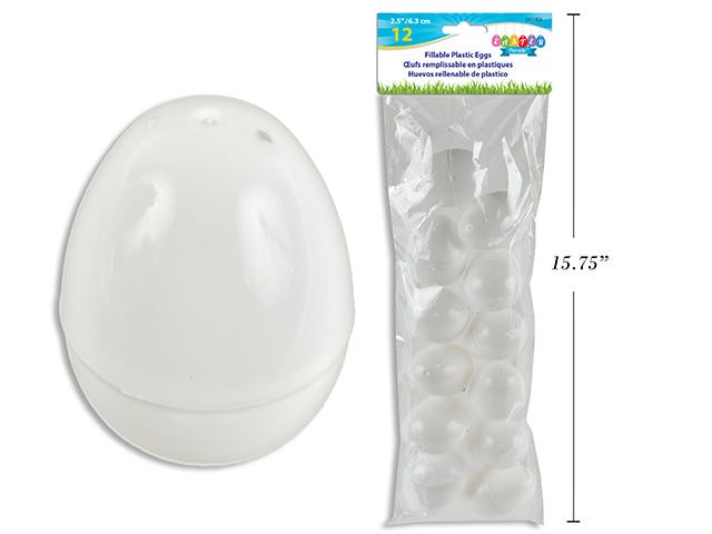 Carton of 24 White Filler Eggs