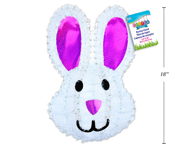 Carton of 12 Easter Holographic Bunny Head Plaque