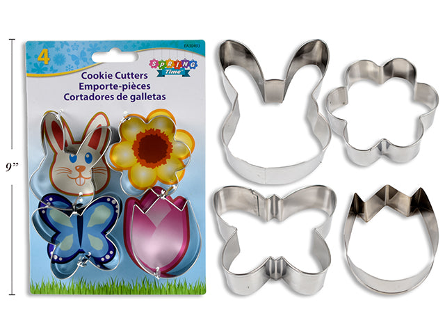 Carton of 24 Easter Metal Cookie Cutters