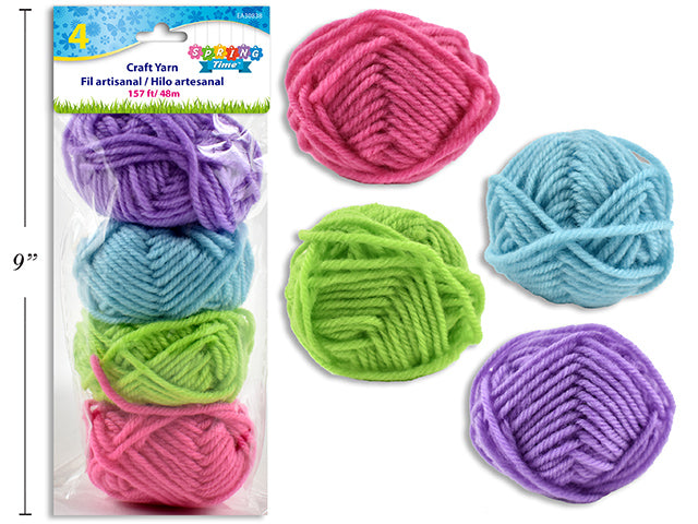 Carton of 24 Easter Craft Yarn