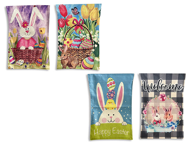 Carton of 12 Easter Canvas Garden Flag