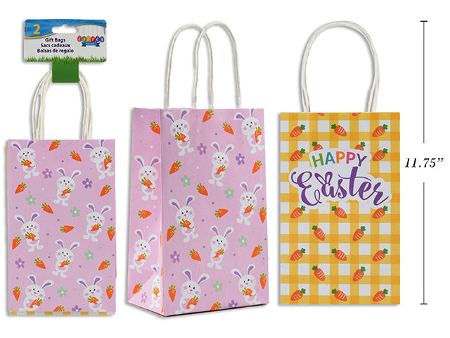 Carton of 24 Easter Printed Kraft Gift Bags