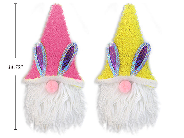 Carton of 24 Easter Tinsel Gnome Hanging Decoration