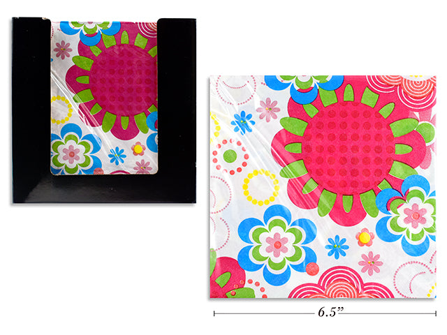 Carton of 24 16Ct Spring Luncheon Napkin In Display. 6.5In X 6.5In. 2-Ply Napkin. 12/Dsp.