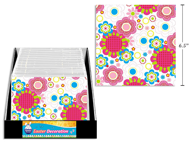 Carton of 24 16Ct Spring Luncheon Napkin In Display. 6.5In X 6.5In. 2-Ply Napkin. 12/Dsp.