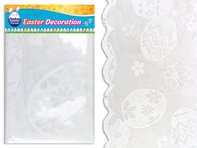 Carton of 12 72In X 13In Easter Lace Table Runner. Pbh.