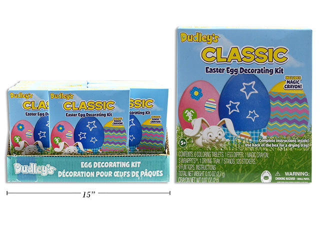 Carton of 24 Dudleys Classic Egg Decorating Kit