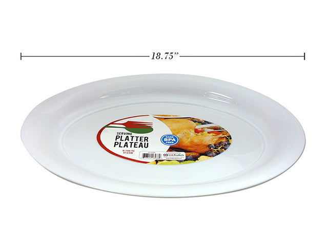 Carton of 36 Oval Plastic Platter