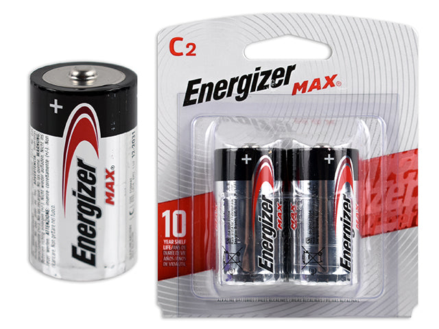 Carton of 12 Energizer Max C Batteries 2 Pack