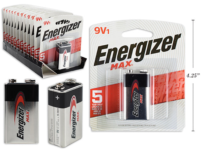 Carton of 24 Energizer Max 9V