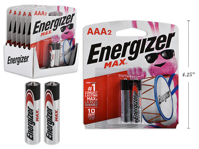 Carton of 24 Energizer Max Aaa 2 Pack