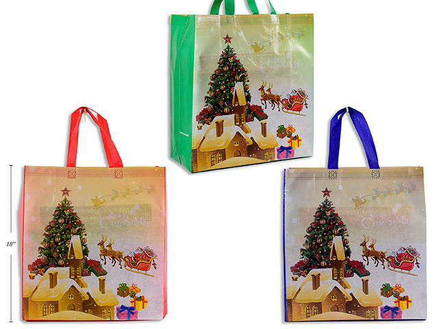 Carton of 24 Jumbo bag Christmas pattern non woven 3 asst. 210gsm