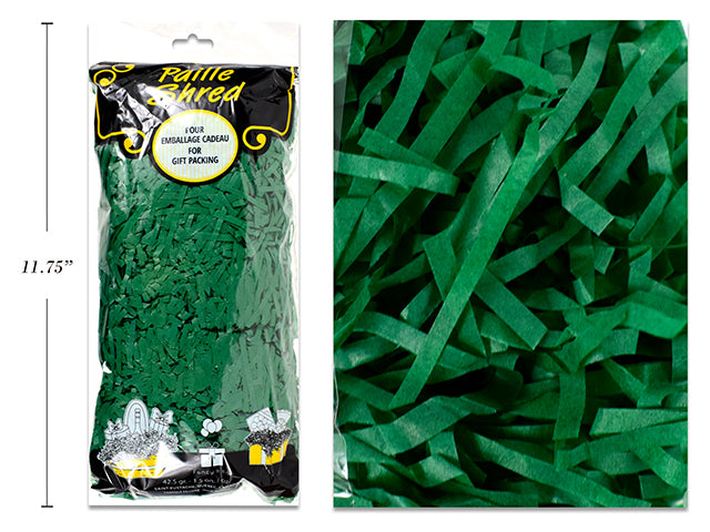 Carton of 12 Zig Zag Shred Paper Green Forest 42.5G