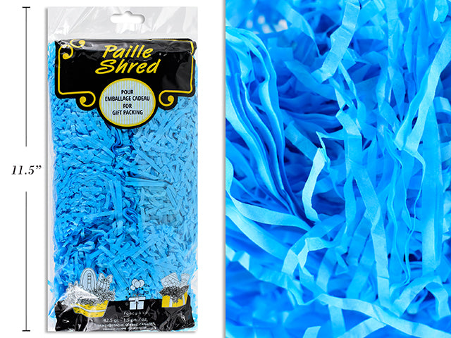 Carton of 12 Zig Zag Shred Paper Teal 42.5G