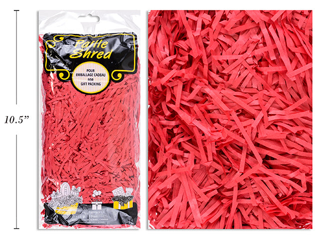 Carton of 12 Zig Zag Shred Paper Red 42.5G