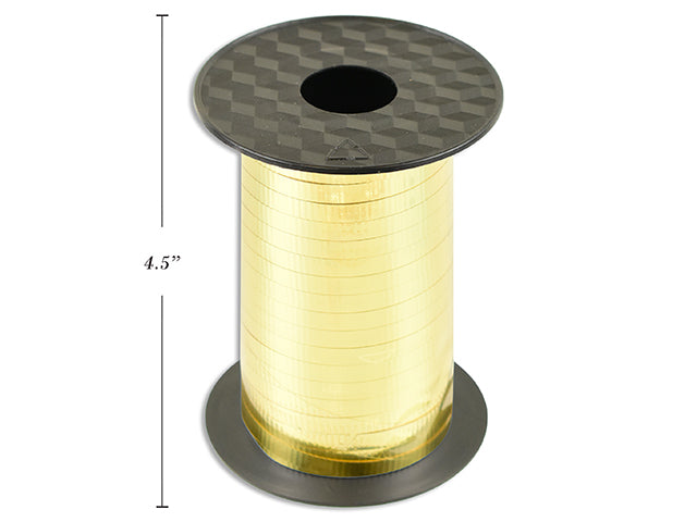 Carton of 10 Metallic Gold Curling Ribbon 5Mmx75 Yards