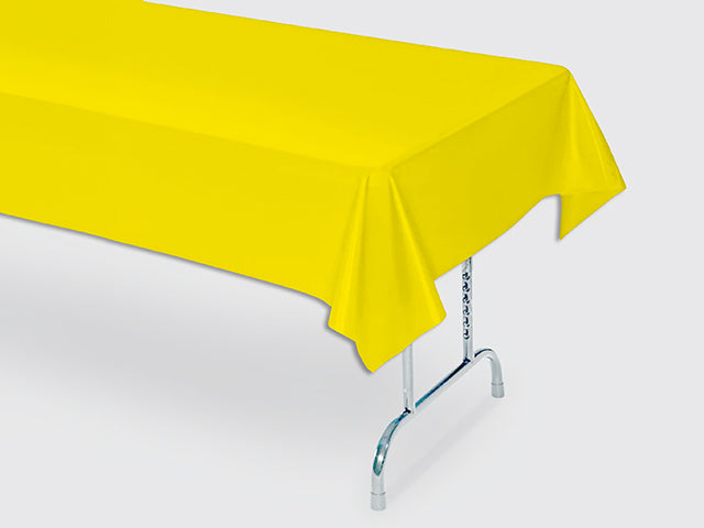 Carton of 6 Yellow Plastic Table Cover 40"X100' With Core