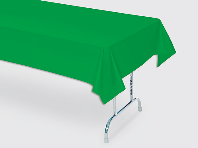 Carton of 6 Green Plastic Table Cover 40"X100' With Core