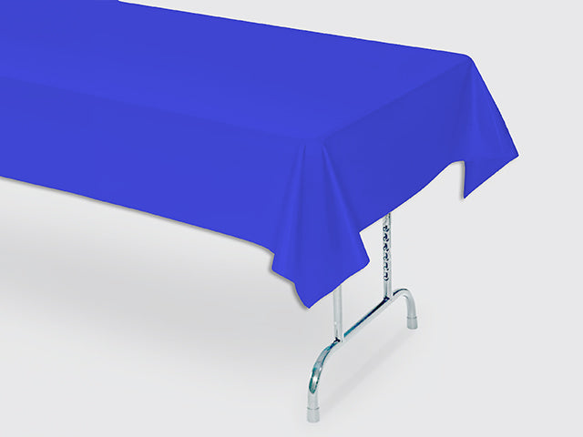 Carton of 6 Navy Blue Plastic Table Cover 40"X100' With Core